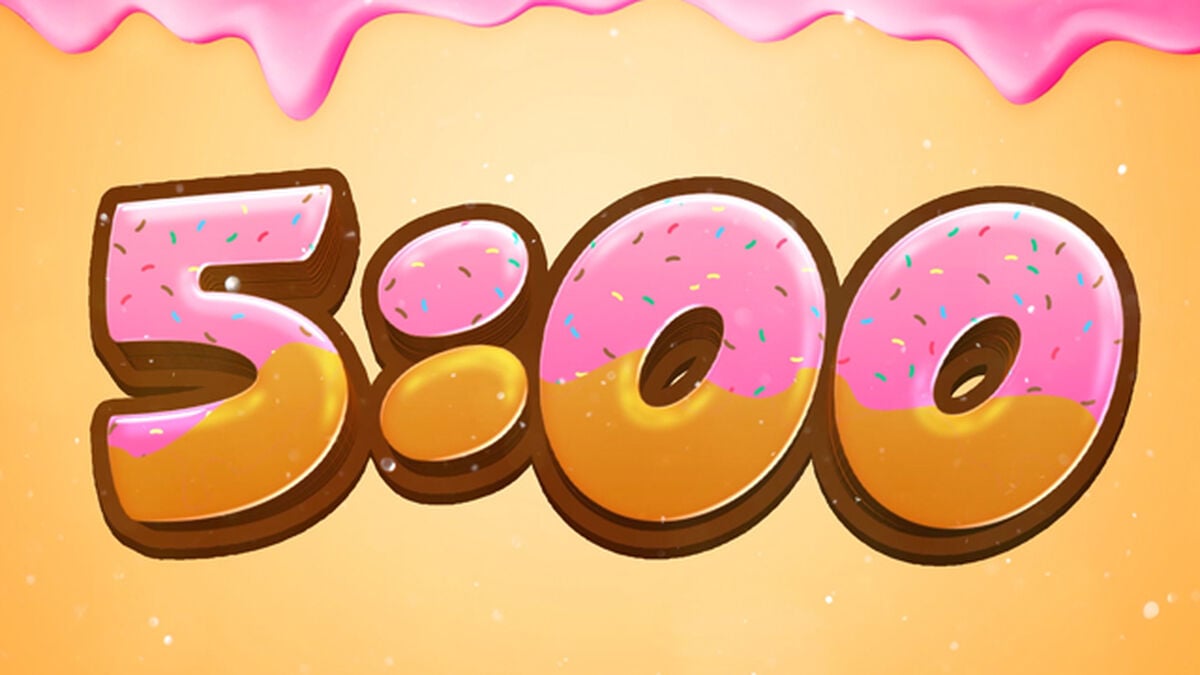 Donut Party Cartoon Countdown image number null